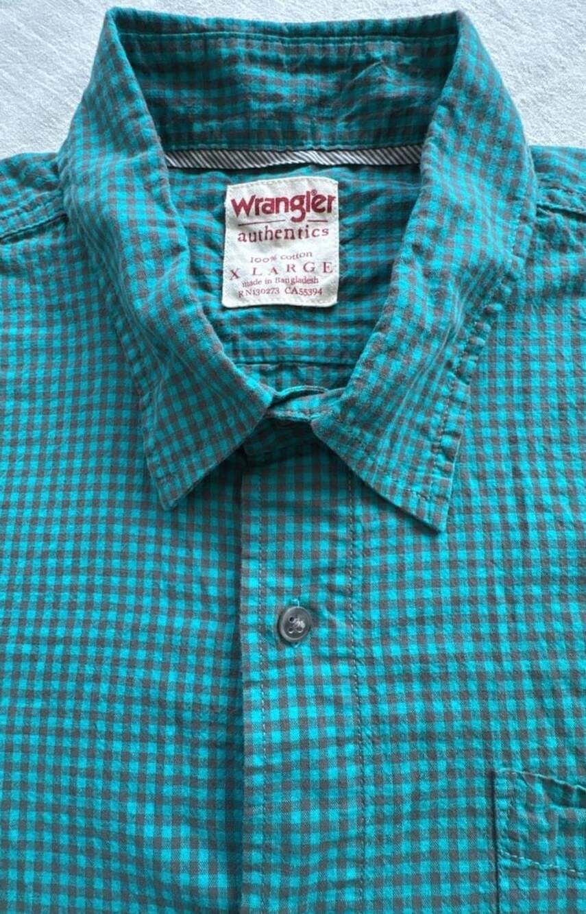 Vintage Wrangler Authentics Long Sleeve Shirt Size XL Gingham